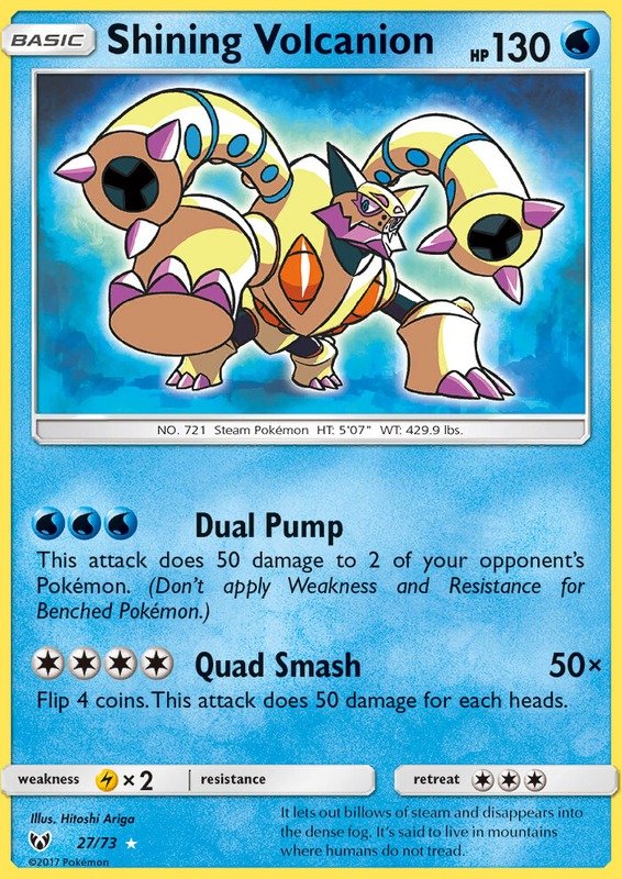 Schimmerndes Volcanion